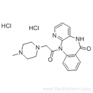 11-[2-(4-Methylpiperazin-1-yl)acetyl]-5H-pyrido[2,3-b][1,4]benzodiazepin-6-one dihydrochloride CAS 29868-97-1